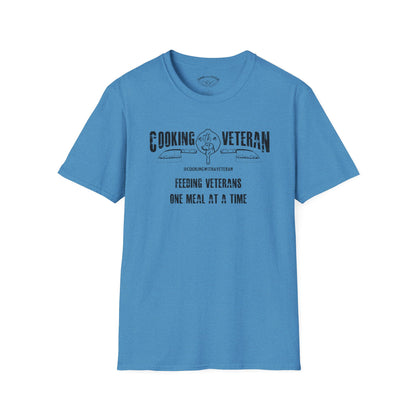 Cooking with a Veteran Black Logo Unisex Softstyle T-Shirt