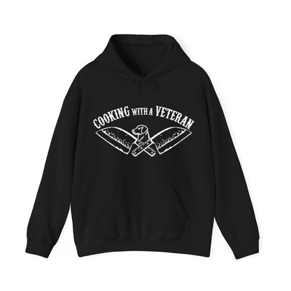 Cooking with a Veteran Unisex Heavy Blend™ Hooded Sweatshirt