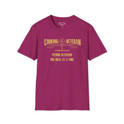Cooking with a Veteran Gold Logo Unisex Softstyle T-Shirt
